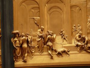 Szene_aus_dem_Alten_Testament_an_der_goldenen_Porta_del_Paradiso_von_Lorenzo_Ghiberti_am_Battisterio_San_Giovanni_neben_dem_Dom